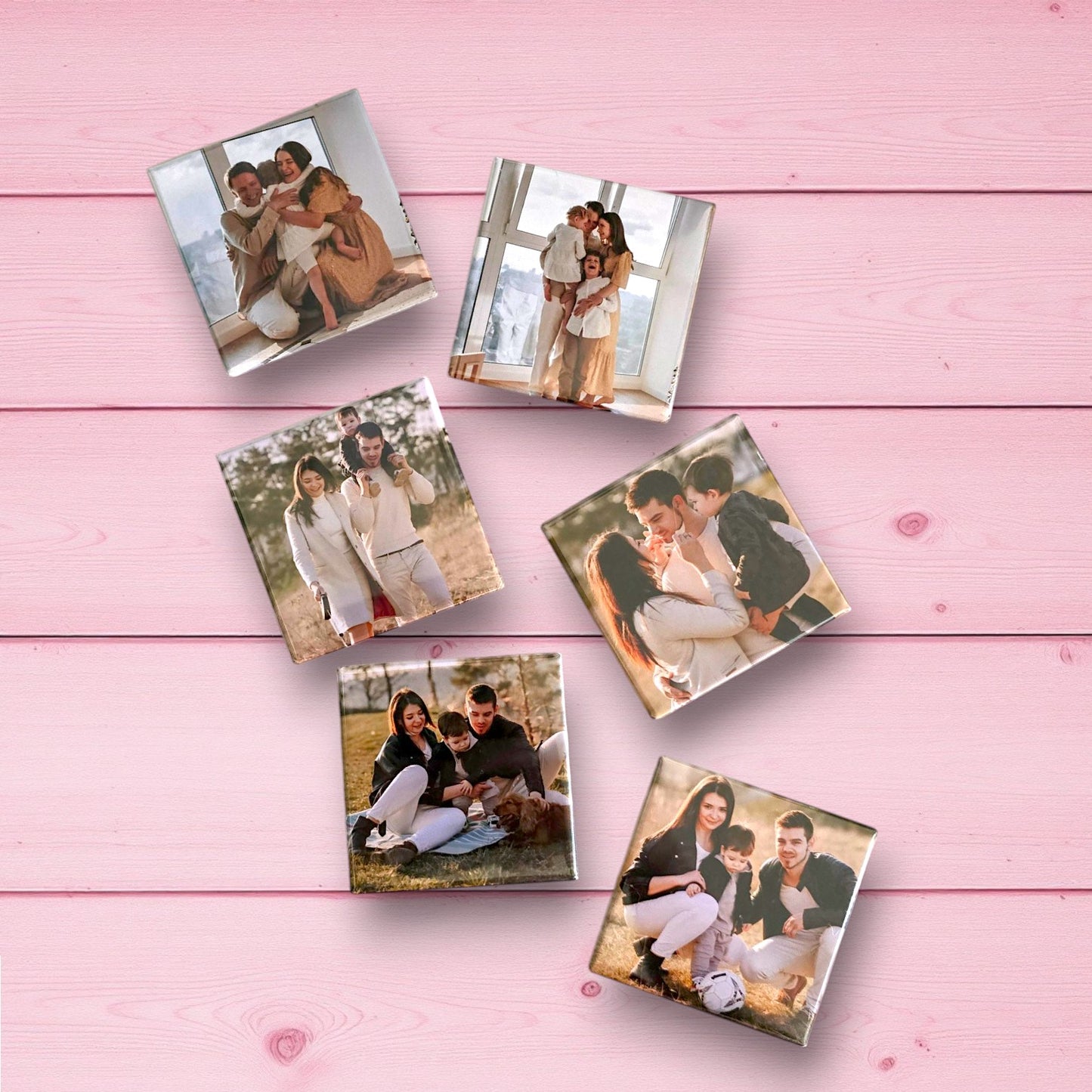 Custom Square Photo Magnets (2.5 in x 2.5 in) - Set of 6