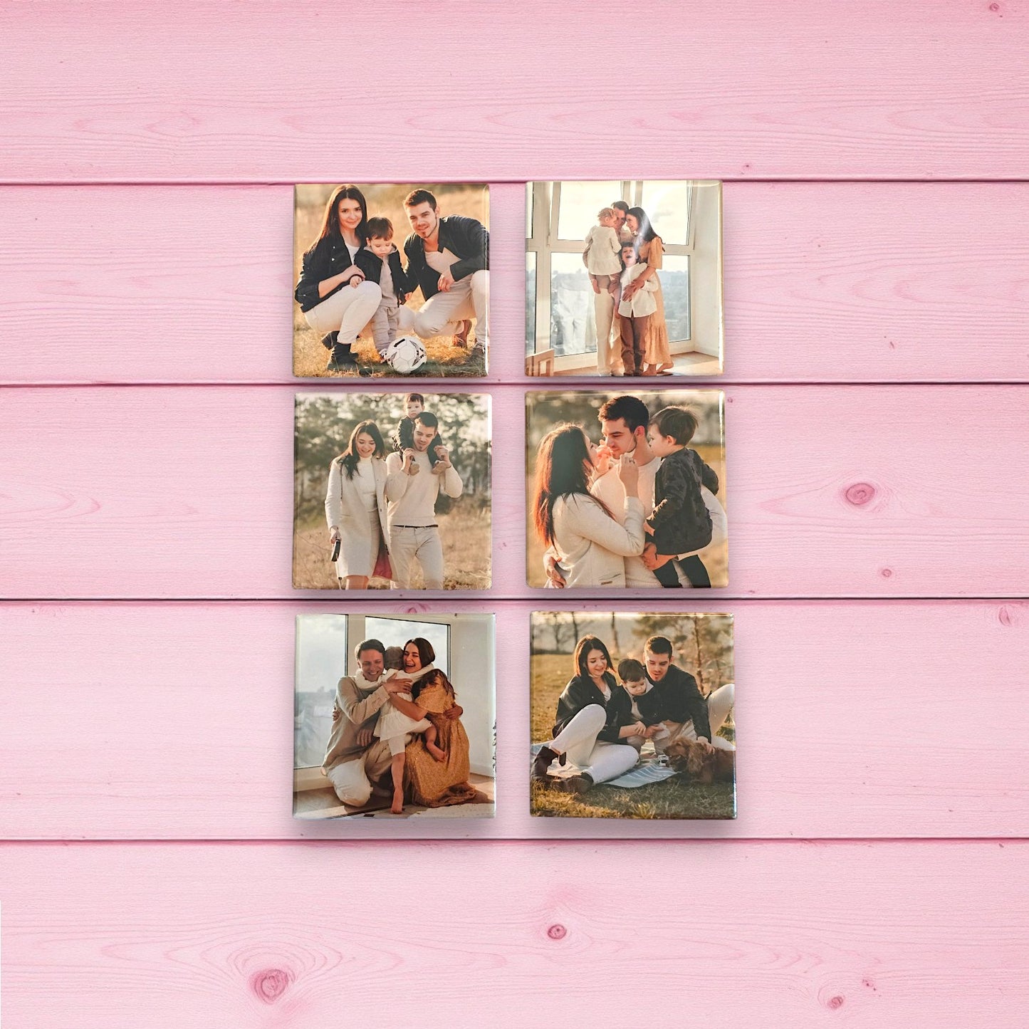 Custom Square Photo Magnets (2.5 in x 2.5 in) - Set of 6